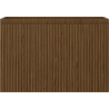 Mexen Rivel Badezimmerschrank für Waschbecken 70 cm, 1 Schublade, geriffelt, Nussbaum - 91A20-07047-1-BF86