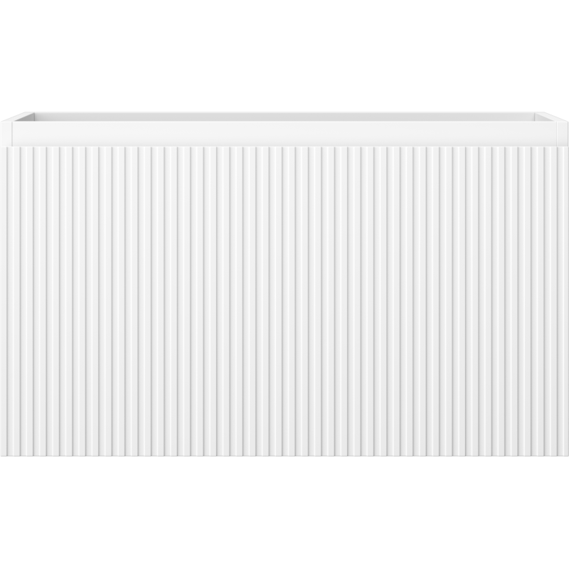 Mexen Rivel armário de casa de banho para lavatório 80 cm, 1 gaveta, canelado, branco mate - 91A20-08047-1-BF01