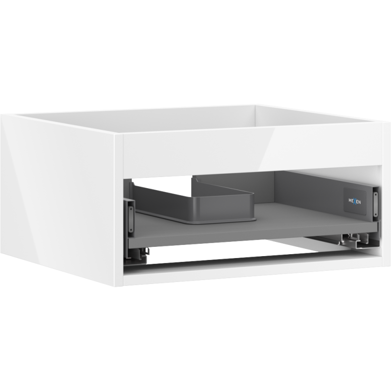 Mexen Box-A corpo do armário de casa de banho 50 cm, 1 gaveta, branco brilhante - 91AX0-0500-235-1-00
