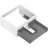 Mexen Box-A corpus wastafelonderkast 50 cm, 1 lade, witte glans - 91AX0-0500-235-1-00