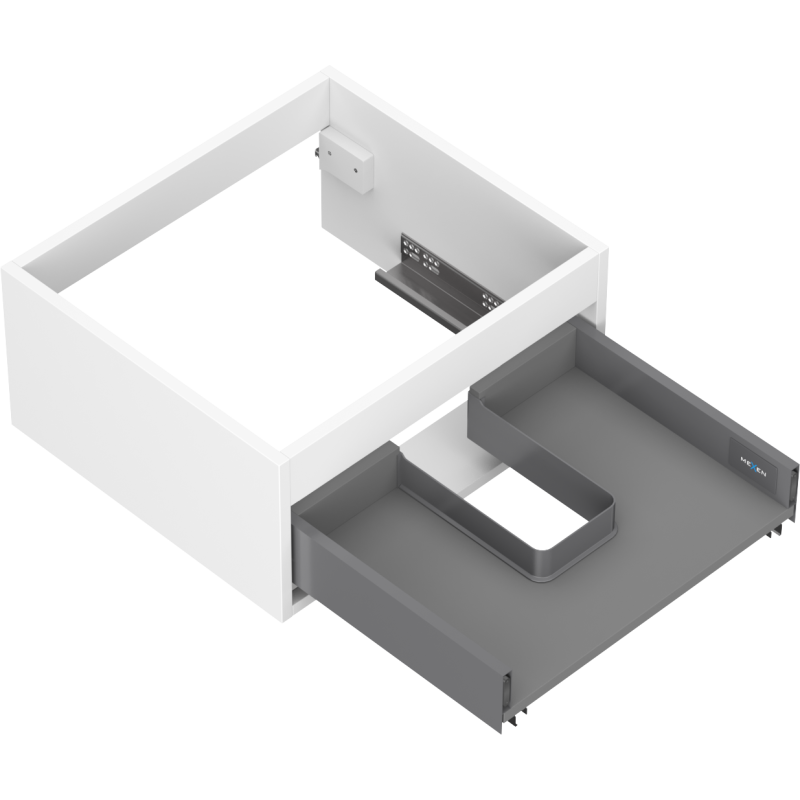 Mexen Box-A corpo de armário de lavatório 50 cm, 1 gaveta, branco mate - 91AX0-0500-235-1-01