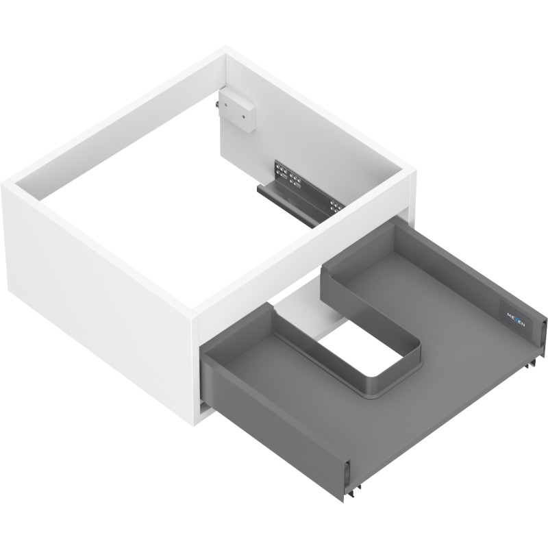 Mexen Box-A valamu alla oleva kapi korpus 50 cm, 1 sahtel, valge matt - 91AX0-0500-235-1-01