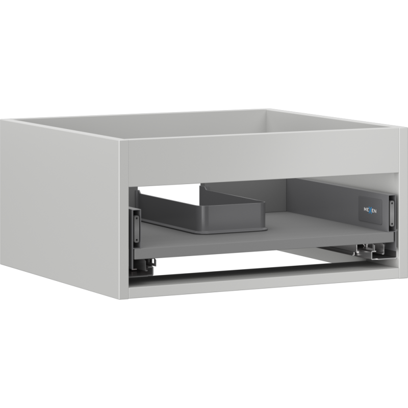 Mexen Box-A 50 cm leveä pesuallaskaapin runko, 1 laatikko, harmaa matta - 91AX0-0500-235-1-62