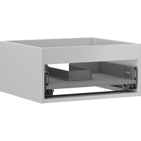 Mexen Box-A corpo dell'armadietto sottolavabo 50 cm, 1 cassetto, grigio opaco - 91AX0-0500-235-1-62
