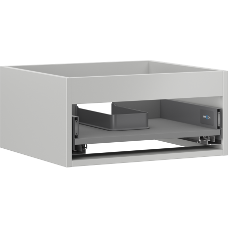 Mexen Box-A corps de meuble sous-lavabo 50 cm, 1 tiroir, gris mat - 91AX0-0500-235-1-62
