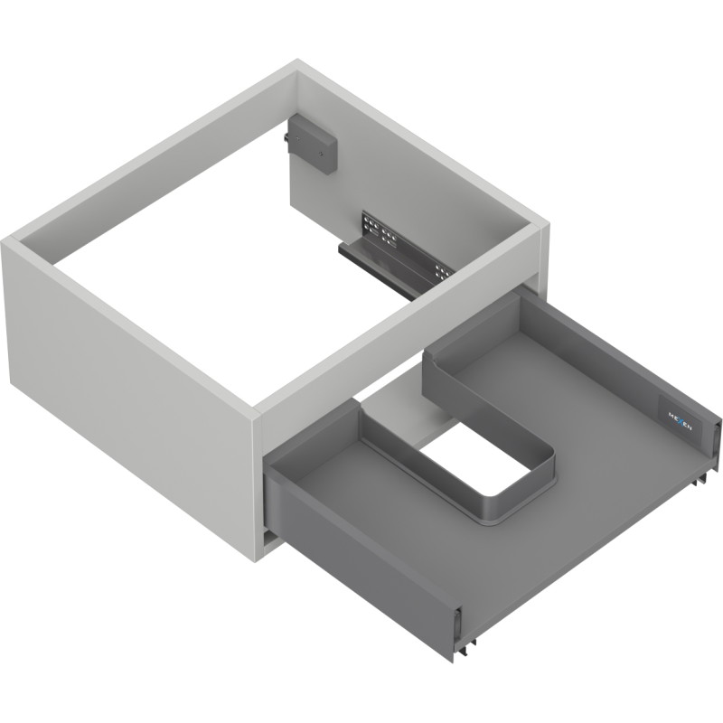 Mexen Box-A valamualusektsiooni korpus 50 cm, 1 sahtel, hall matt - 91AX0-0500-235-1-62