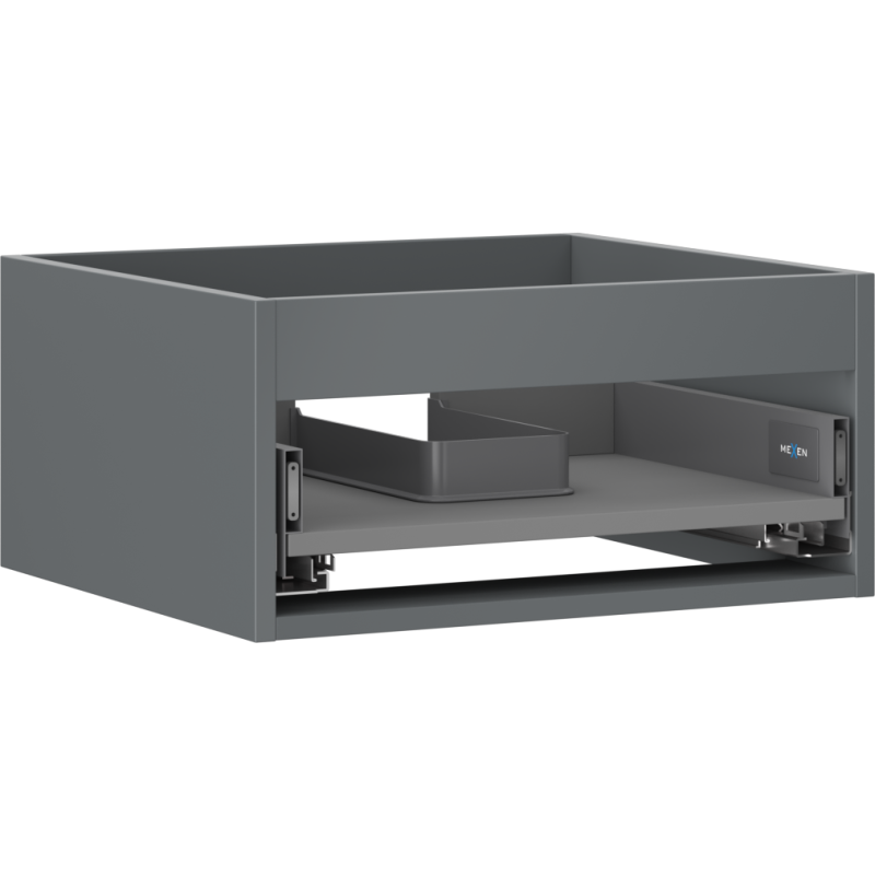 Mexen Box-A corpo do armário de casa de banho 50 cm, 1 gaveta, grafite mate - 91AX0-0500-235-1-66