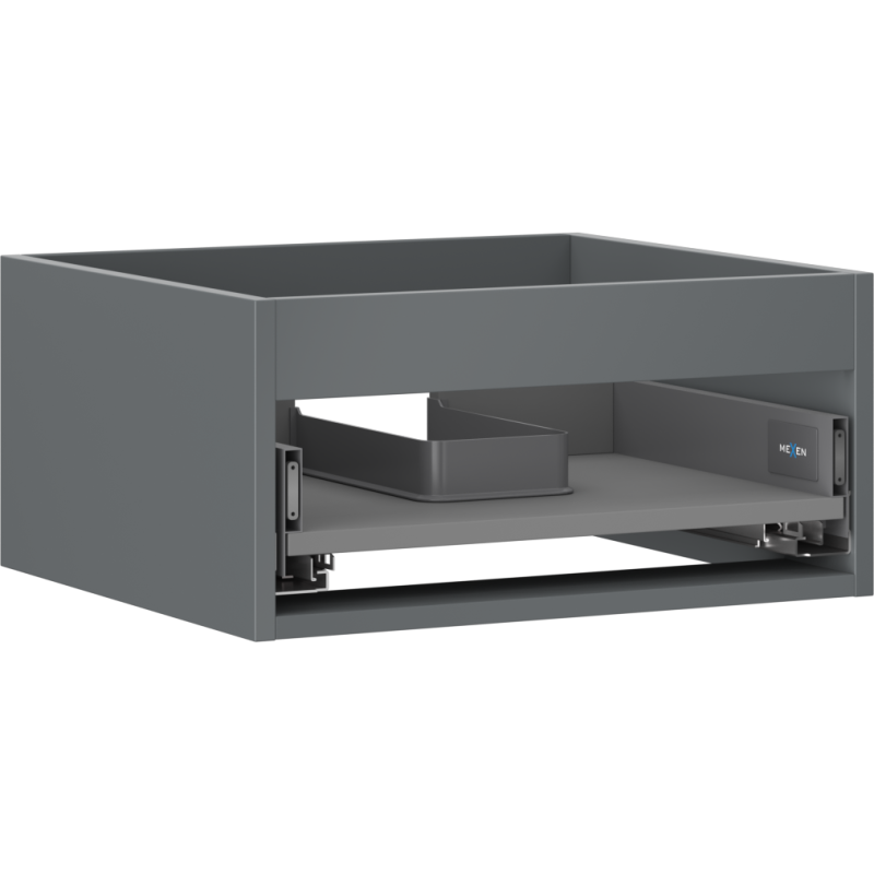 Mexen Box-A kastlichaam voor wastafelonderkast 50 cm, 1 lade, mat grafiet - 91AX0-0500-235-1-66