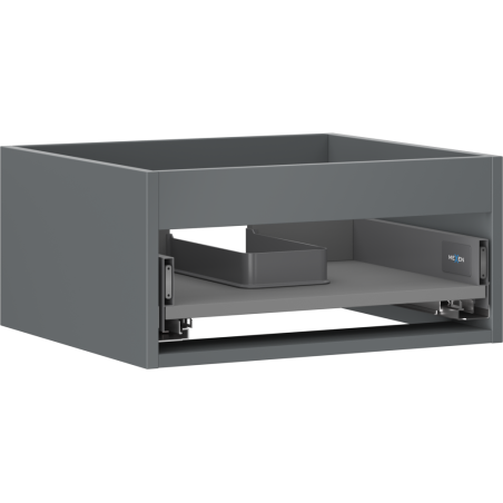 Mexen Box-A kastlichaam voor wastafel 50 cm, 1 lade, mat grafiet - 91AX0-0500-235-1-66