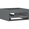 Mexen Box-A kastlichaam voor wastafelonderkast 50 cm, 1 lade, mat grafiet - 91AX0-0500-235-1-66