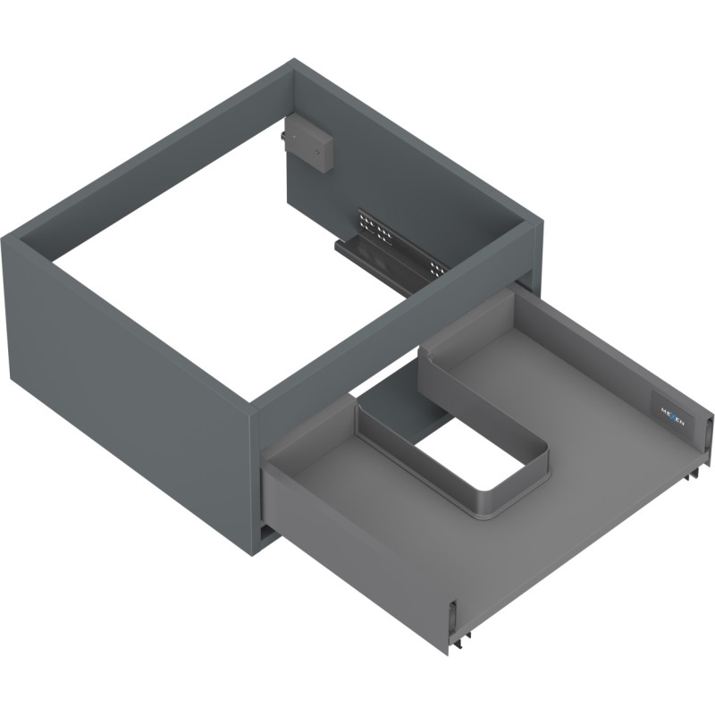 Mexen Box-A korpus ormarića ispod umivaonika 50 cm, 1 ladica, grafit mat - 91AX0-0500-235-1-66