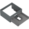 Mexen Box-A kastlichaam voor wastafelonderkast 50 cm, 1 lade, mat grafiet - 91AX0-0500-235-1-66