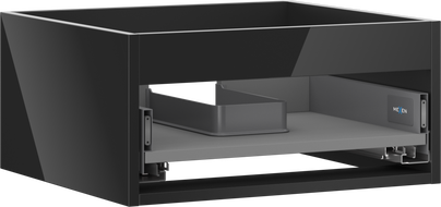 Mexen Box-A corpo dell'armadietto per lavabo 50 cm, 1 cassetto, nero lucido - 91AX0-0500-235-1-70