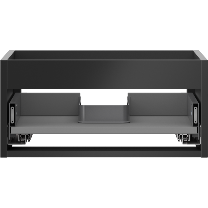 Mexen Box-A cuerpo de mueble de lavabo 50 cm, 1 cajón, negro mate - 91AX0-0500-235-1-71