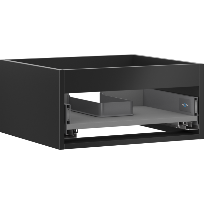 Mexen Box-A cuerpo de mueble de lavabo 50 cm, 1 cajón, negro mate - 91AX0-0500-235-1-71