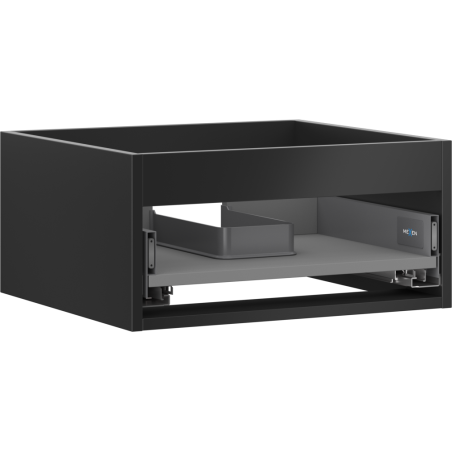 Mexen Box-A corps de meuble sous-lavabo 50 cm, 1 tiroir, noir mat - 91AX0-0500-235-1-71