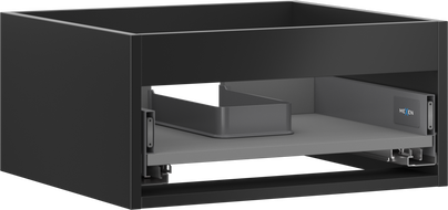Mexen Box-A skapja korpuss zem izlietnes 50 cm, 1 atvilktne, melns mats - 91AX0-0500-235-1-71