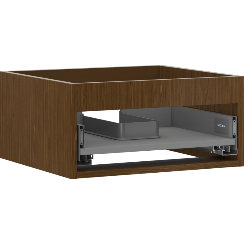 Mexen Box-A cabinet base for washbasin 50 cm, 1 drawer, walnut - 91AX0-0500-235-1-86