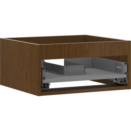 Mexen Box-A cabinet base for washbasin 50 cm, 1 drawer, walnut - 91AX0-0500-235-1-86