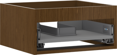 Mexen Box-A wastafelonderkast corpus 50 cm, 1 lade, noten - 91AX0-0500-235-1-86