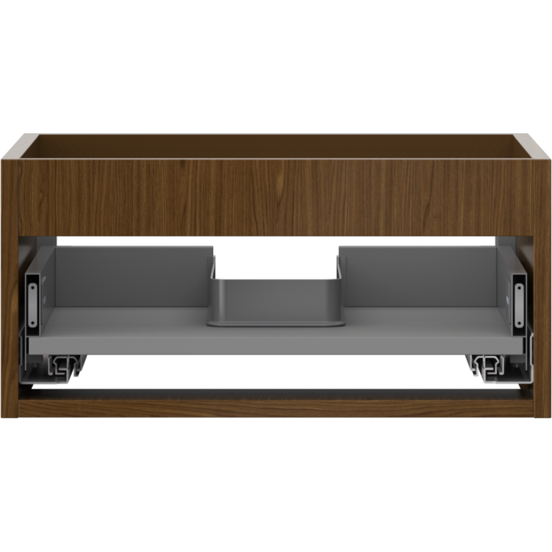 Mexen Box-A cuerpo del gabinete para lavabo 50 cm, 1 cajón, nogal - 91AX0-0500-235-1-86