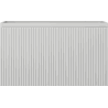 Mexen Rivel Badezimmerschrank für Waschbecken 80 cm, 1 Schublade, geriffelt, grau matt - 91A20-08047-1-BF62