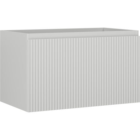Mexen Rivel Badezimmerschrank für Waschbecken 80 cm, 1 Schublade, geriffelt, grau matt - 91A20-08047-1-BF62