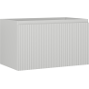 Mexen Rivel Badezimmerschrank für Waschbecken 80 cm, 1 Schublade, geriffelt, grau matt - 91A20-08047-1-BF62