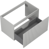 Mexen Rivel Badezimmerschrank für Waschbecken 80 cm, 1 Schublade, geriffelt, grau matt - 91A20-08047-1-BF62