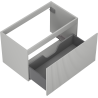 Mexen Rivel gabinete de baño bajo lavabo de 80 cm, 1 cajón, ranurado, gris mate - 91A20-08047-1-BF62