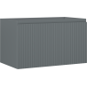 Mexen Rivel szafka łazienkowa podumywalkowa 80 cm, 1 szuflada, ryflowana , grafit mat - 91A20-08047-1-BF66