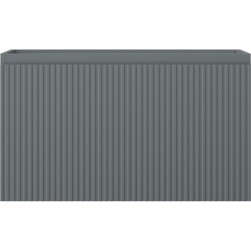 Mexen Rivel vannitoa valamu kapp 80 cm, 1 sahtel, freesitud, grafiit matt - 91A20-08047-1-BF66