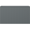 Mexen Rivel badkamermeubel onder de wastafel 80 cm, 1 lade, gegroefd, grafiet mat - 91A20-08047-1-BF66