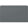Mexen Rivel szafka łazienkowa podumywalkowa 80 cm, 1 szuflada, ryflowana , grafit mat - 91A20-08047-1-BF66