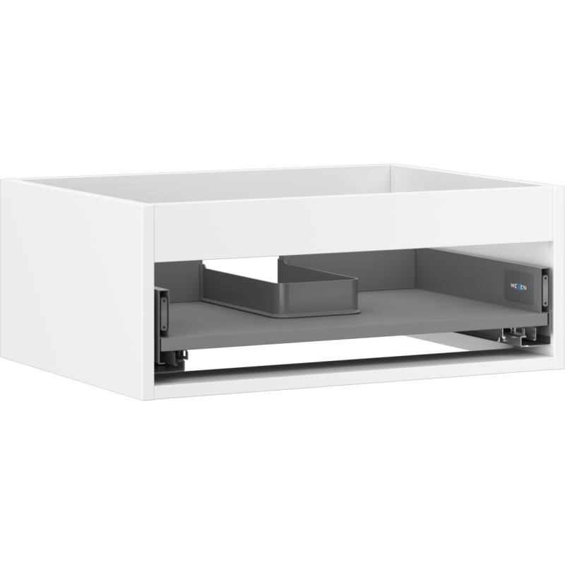 Mexen Box-A skapja korpuss zem izlietnes, 60 cm, 1 atvilktne, balts mats - 91AX0-0600-235-1-01
