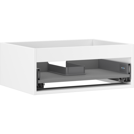 Mexen Box-A corpo de armário de casa de banho 60 cm, 1 gaveta, branco mate - 91AX0-0600-235-1-01