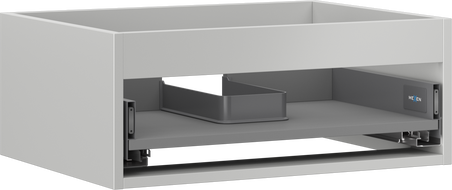 Mexen Box-A mueble bajo lavabo de 60 cm, 1 cajón, gris mate - 91AX0-0600-235-1-62