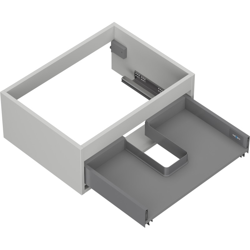 Mexen Box-A tijelo ormarića ispod umivaonika 60 cm, 1 ladica, sivi mat - 91AX0-0600-235-1-62