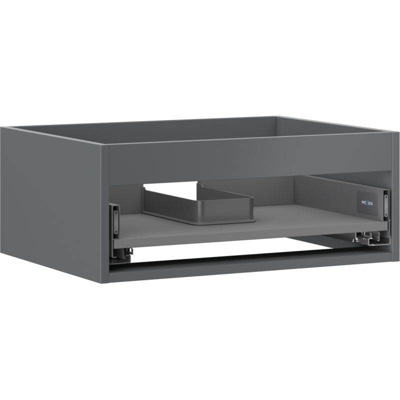Mexen Box-A corpo do armário de lavatório 60 cm, 1 gaveta, grafite mate - 91AX0-0600-235-1-66