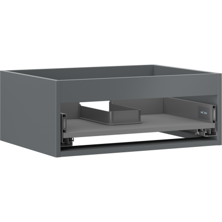 Mexen Box-A Korpus des Waschtischunterschranks 60 cm, 1 Schublade, Mattgrafit - 91AX0-0600-235-1-66