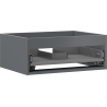 Mexen Box-A cabinet frame for washbasin 60 cm, 1 drawer, matte graphite - 91AX0-0600-235-1-66