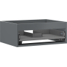 Mexen Box-A kastlichaam onder de wastafel 60 cm, 1 lade, mat grafiet - 91AX0-0600-235-1-66
