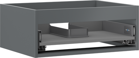 Mexen Box-A kastlichaam onder de wastafel 60 cm, 1 lade, mat grafiet - 91AX0-0600-235-1-66