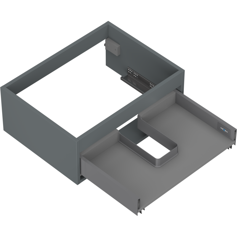 Mexen Box-A cabinet frame for washbasin 60 cm, 1 drawer, matte graphite - 91AX0-0600-235-1-66