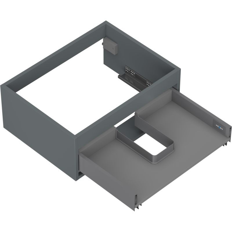 Mexen Box-A korpus szafki podumywalkowej 60 cm, 1 szuflada, grafit mat - 91AX0-0600-235-1-66