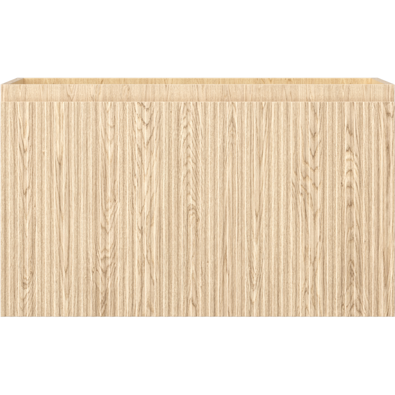 Mexen Rivel Buedmschaf mat ënnerbautem Lavabo, 80 cm, 1 Schoufia, riwwelt, Eech - 91A20-08047-1-BF81