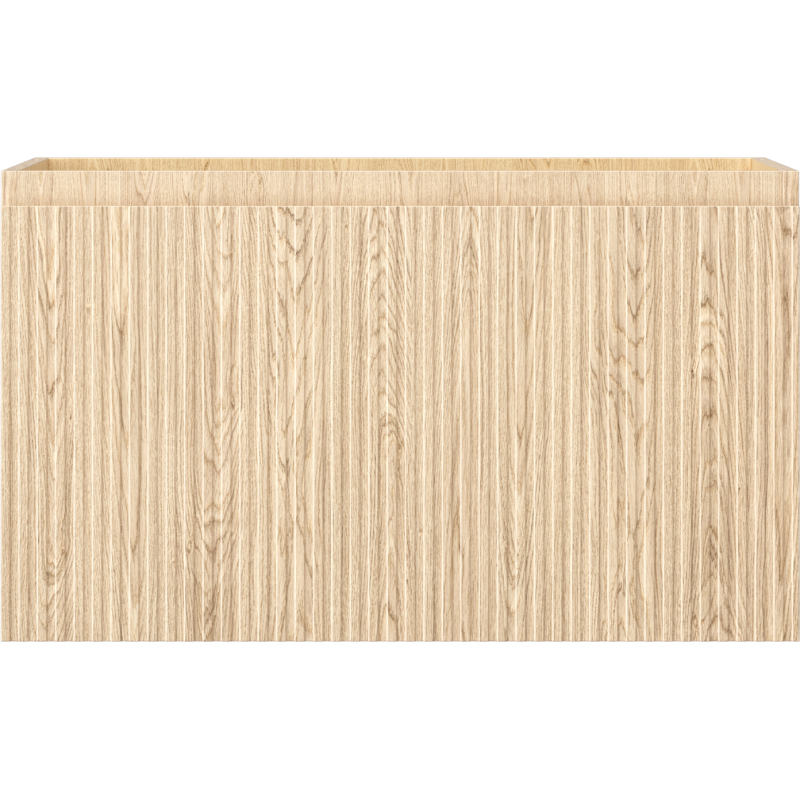 Mexen Rivel mobiletto da bagno sotto lavabo 80 cm, 1 cassetto, scanalato, rovere - 91A20-08047-1-BF81