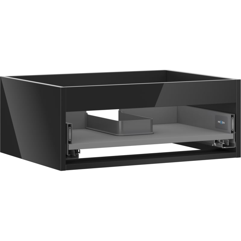 Mexen Box-A kućište ormarića ispod umivaonika 60 cm, 1 ladica, crni sjaj - 91AX0-0600-235-1-70