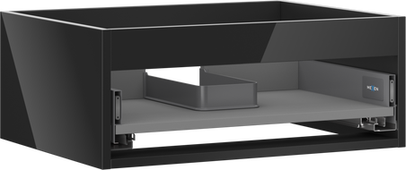 Mexen Box-A σώμα ντουλαπιού κάτω από νιπτήρα 60 cm, 1 συρτάρι, μαύρη