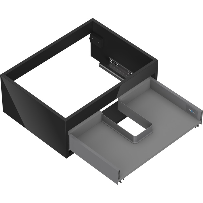 Mexen Box-A kućište ormarića ispod umivaonika 60 cm, 1 ladica, crni sjaj - 91AX0-0600-235-1-70